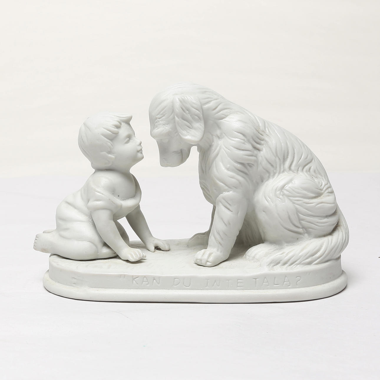 FIGURIN, porslin, efter Kan du inte tala? modern.