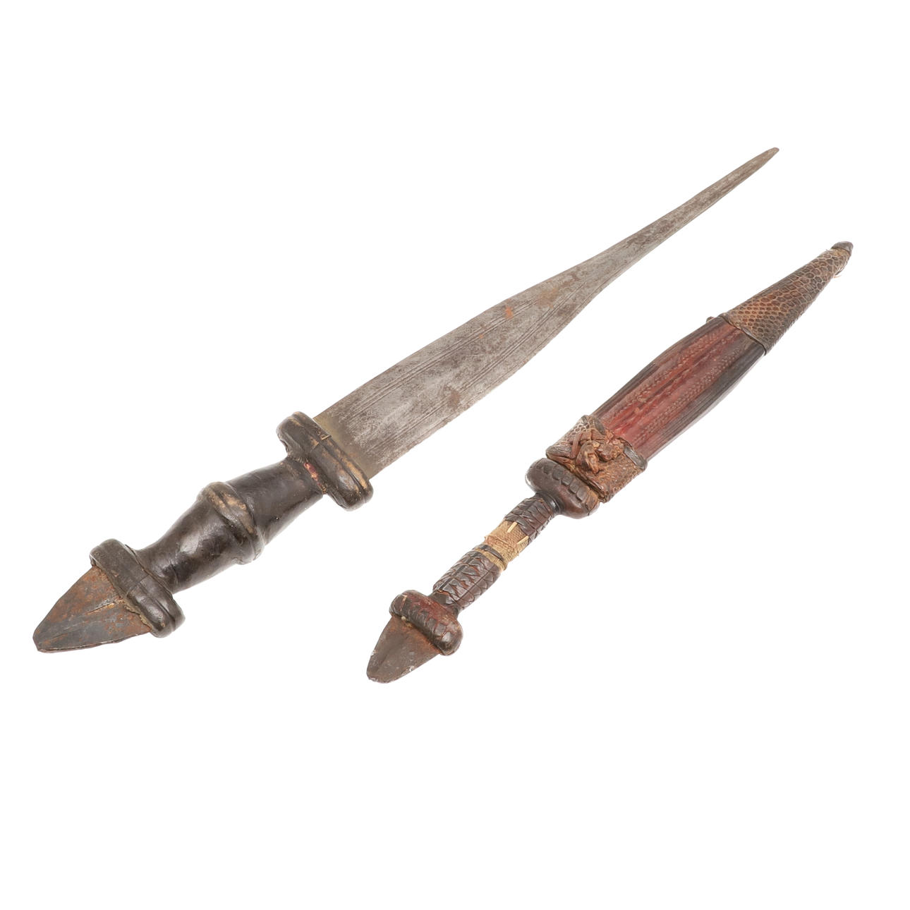 A SUDANESE ARM DAGGER WITH SLENDER BLADE. Weapons & Militaria - Edged ...