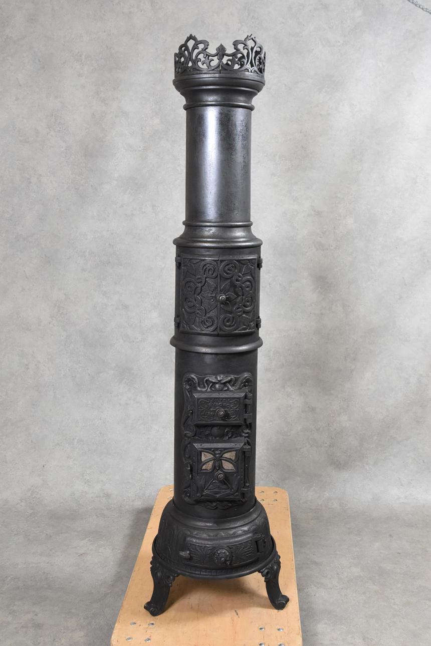 KAMIN, gjutjärn, Akts Nyborg Jernspiseri, Bornholm.