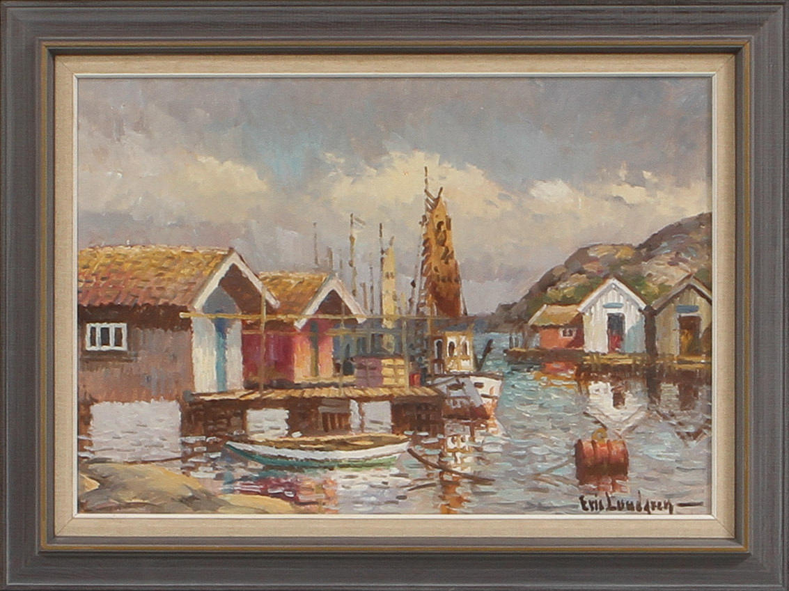 ERIC LUNDGREN. olja på duk, sgin.