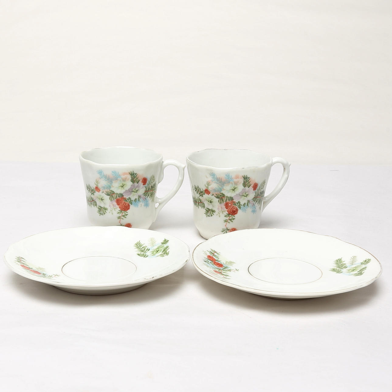 KAFFEKOPPAR, 2 st, import, tidigt 1900-tal.