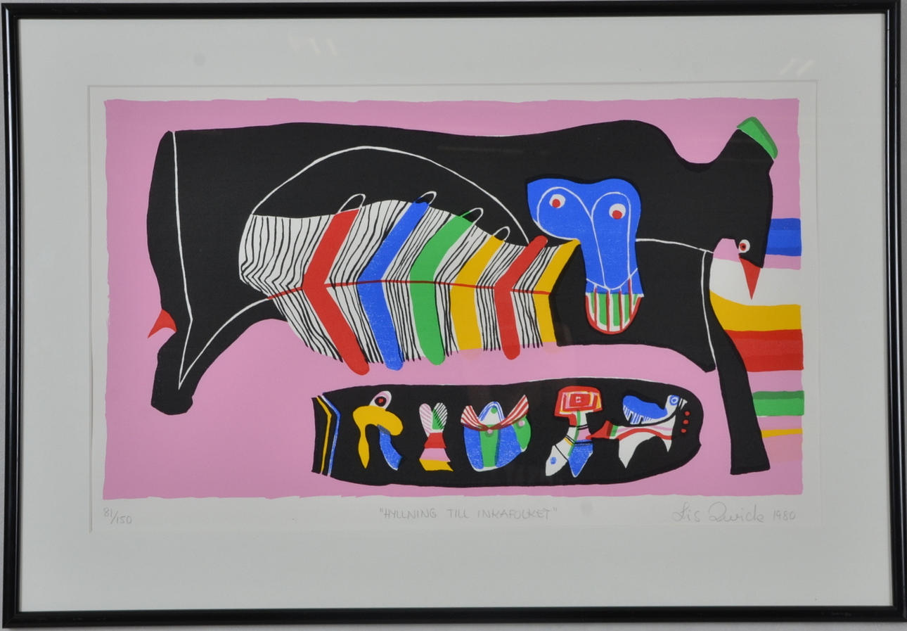 LIS ZWICK. Färglitografi.