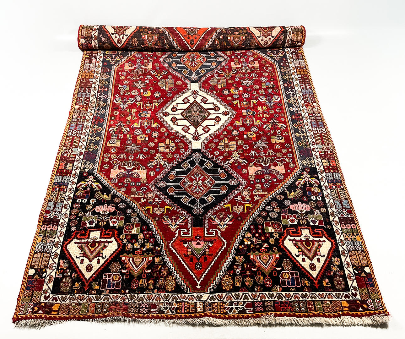 CARPET, wool, Qashqai, Persia.