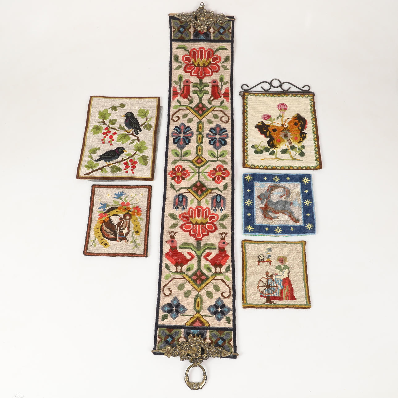 BONADER, 6 stycken, twistsöm, 1900-tal.