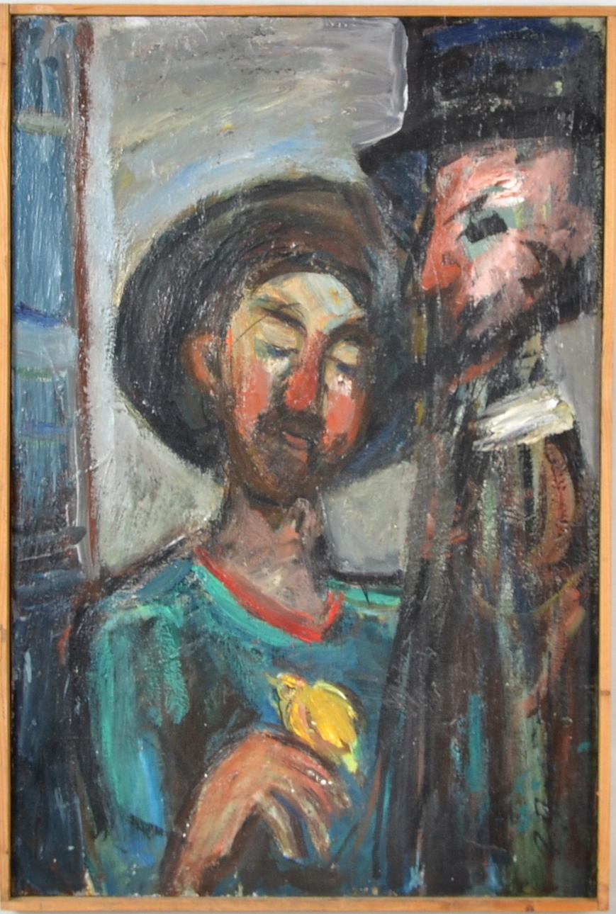 OIDENTIFIERAD KONSTNÄR. Olja på duk.