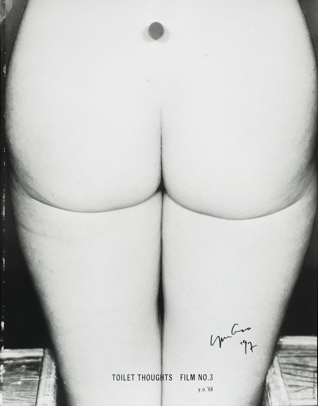 YOKO ONO. Affischer, 2 st, signerade.