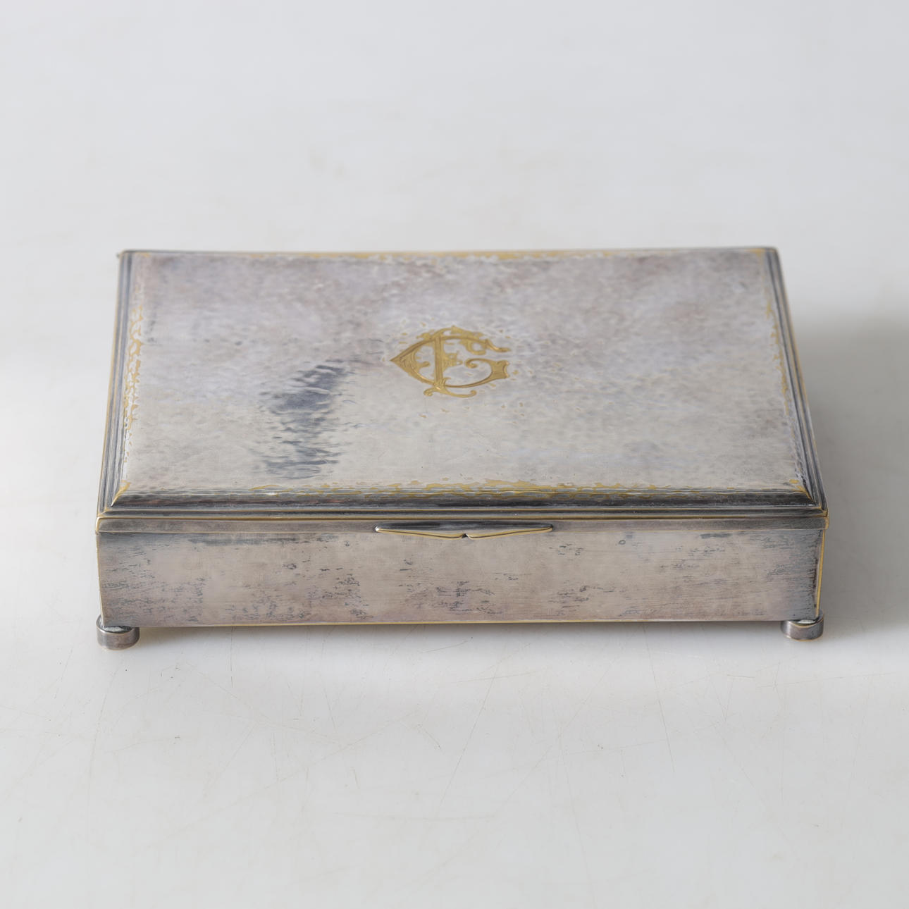 CIGARRSKRIN, nysilver, 1900-tal.