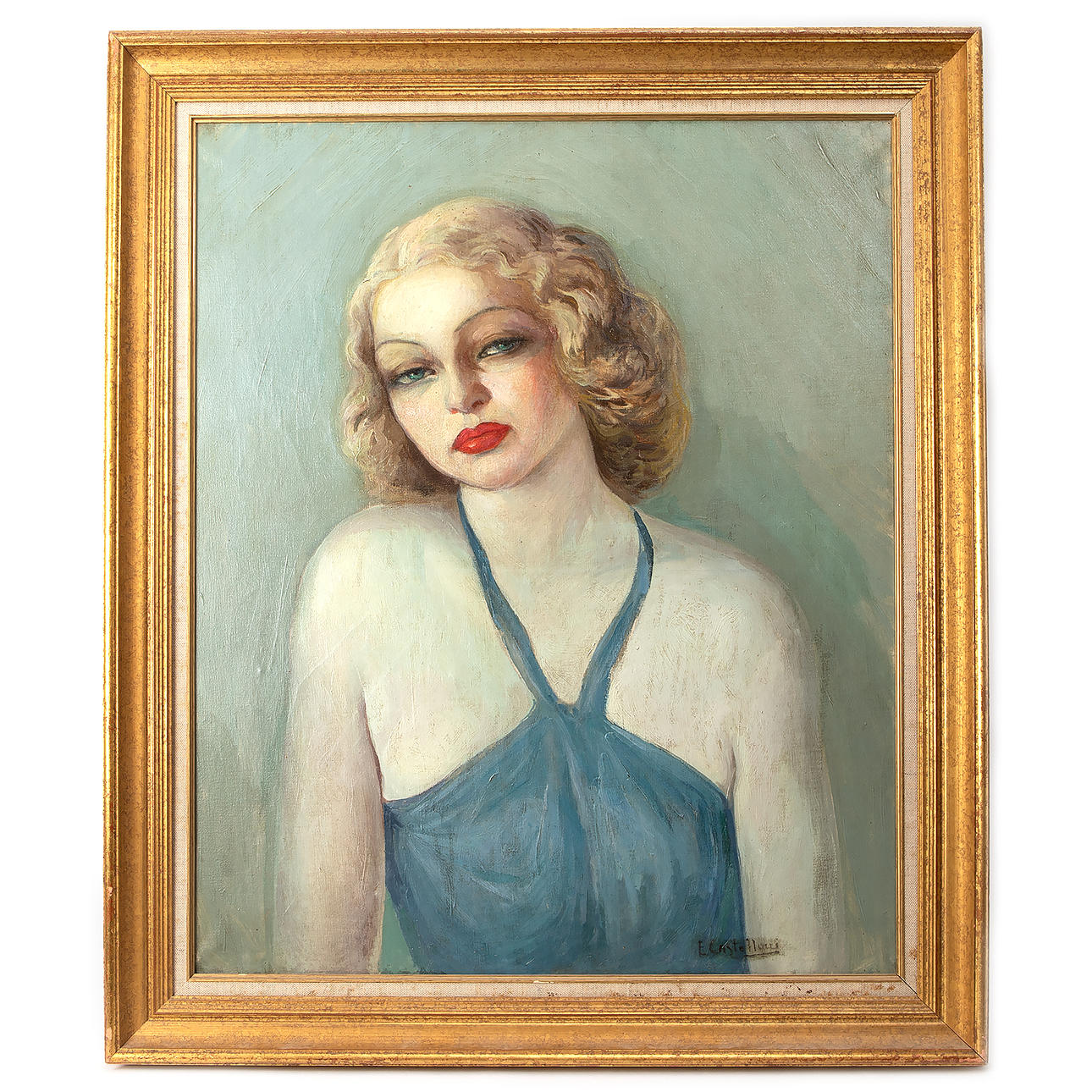 OIDENTIFIERAD KONSTNÄR. Oil on canvas, signed.