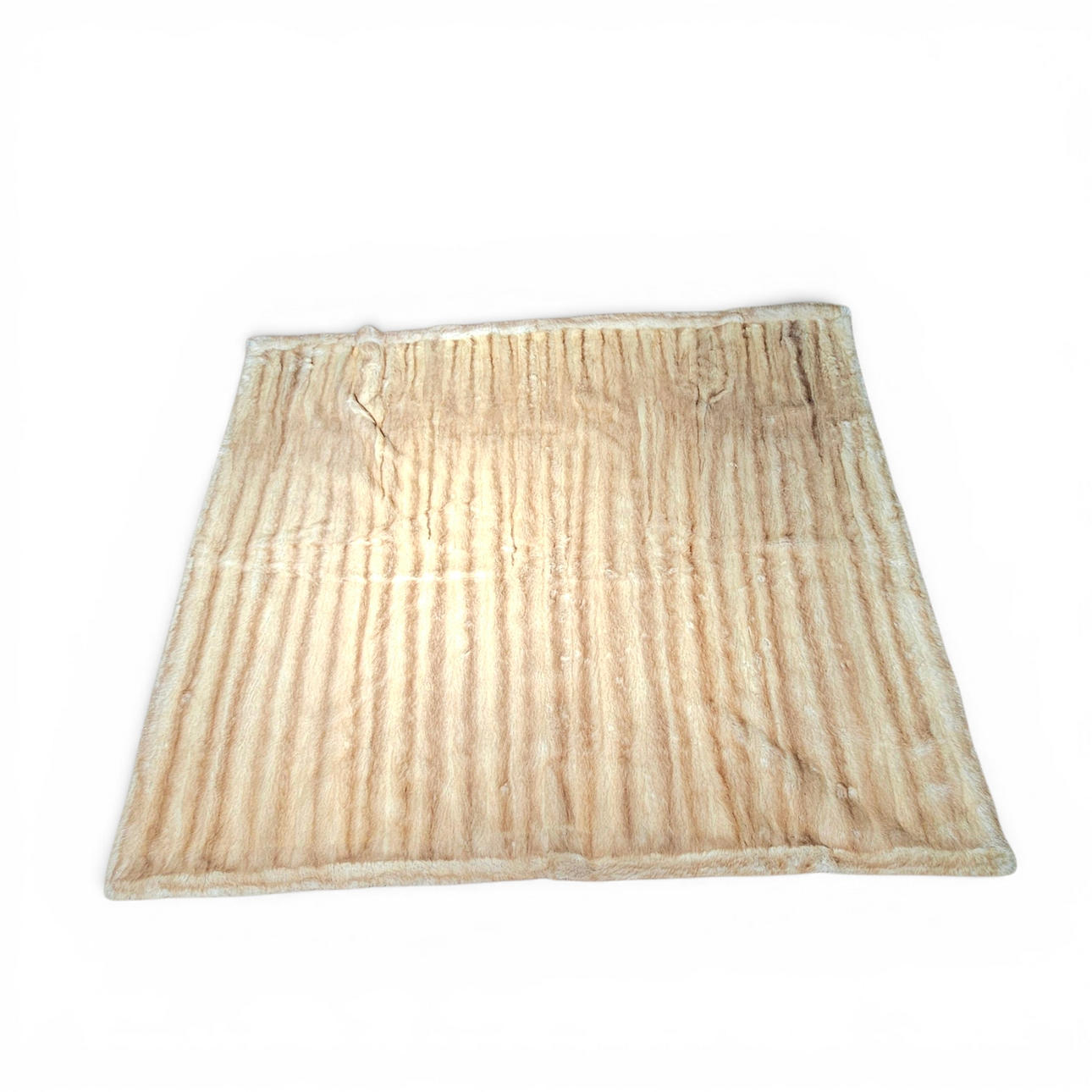 Mink blanket in beige.