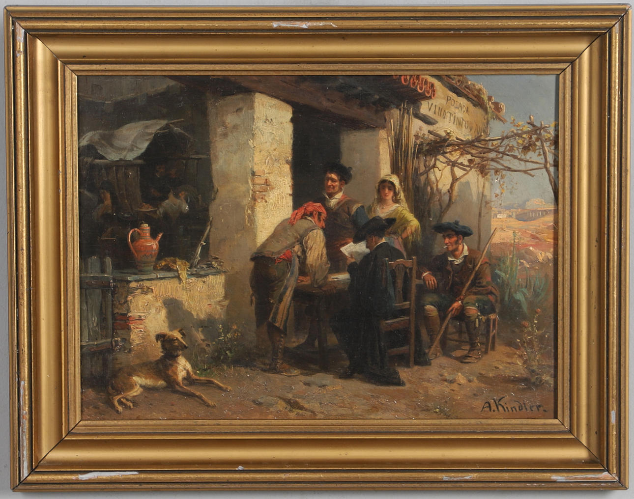 ALBERT KINDLER (1833-1876). DIE NEUSTEN NACHRICHTEN 'THE LATEST NEWS'.