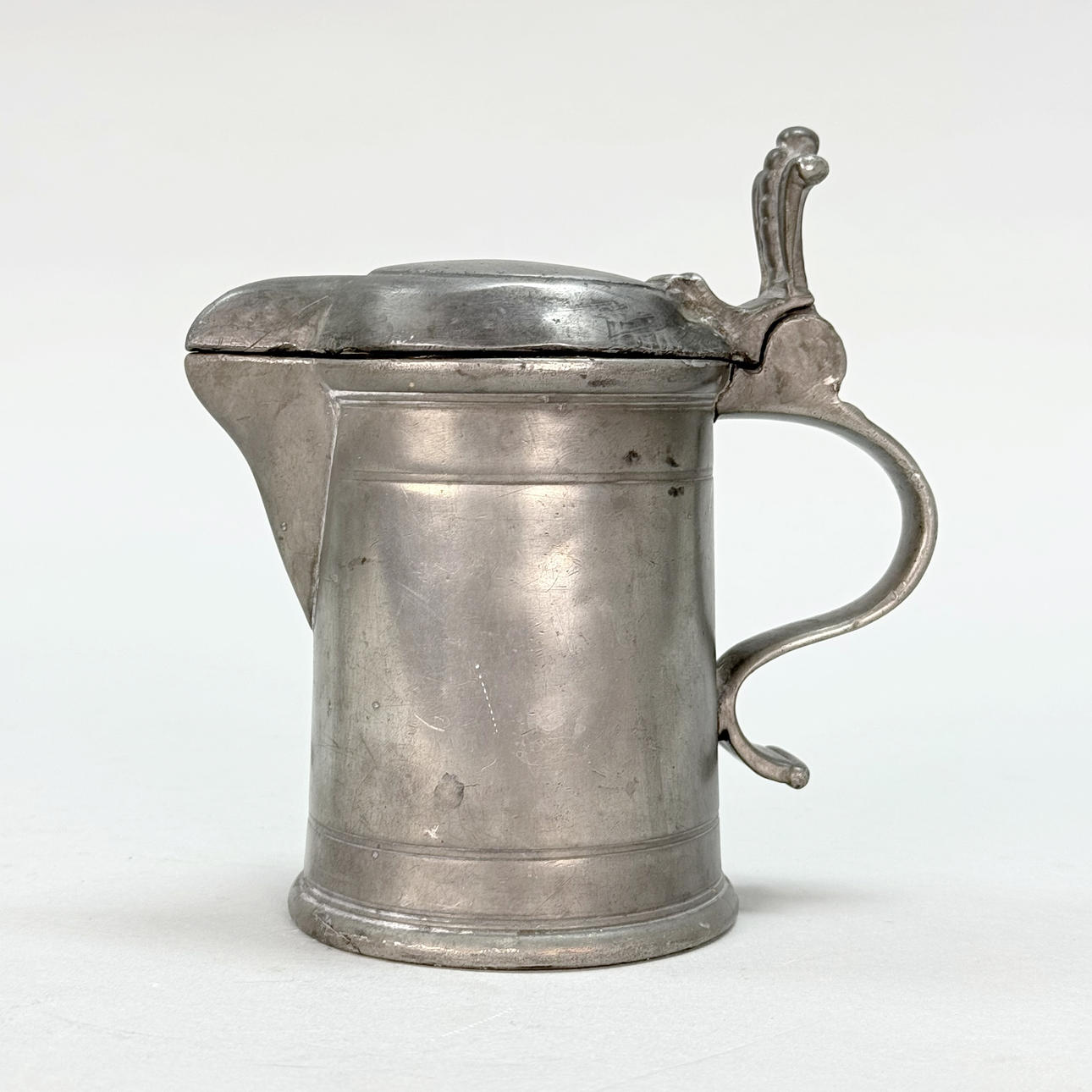 TANKARD - Pewter, 17th-19th century.