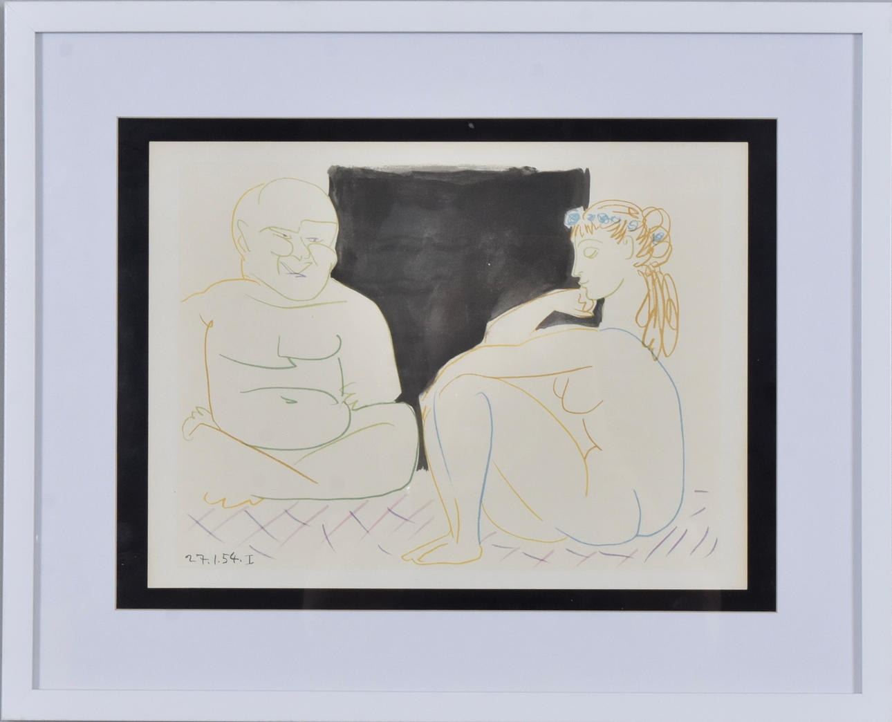PABLO PICASSO. EFTER. Färglitografi.