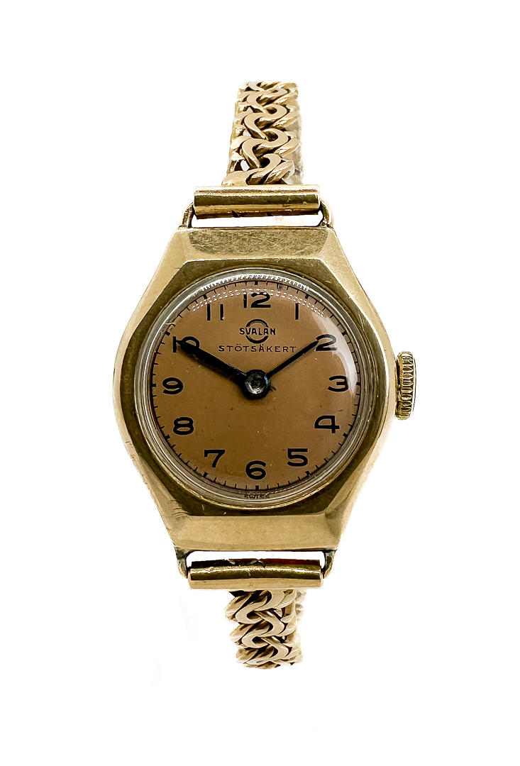SVALAN. Armbandsur. 18k / 14k Guld.