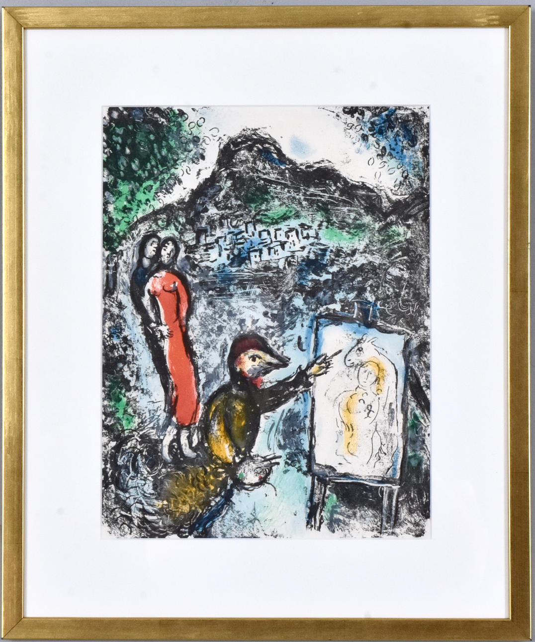 MARC CHAGALL. EFTER. Färglitografi.