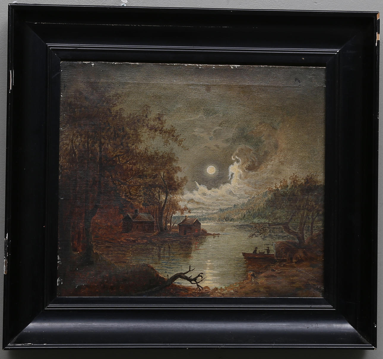 OIDENTIFIERAD KONSTNÄR. Olja på duk. 1800-tal.