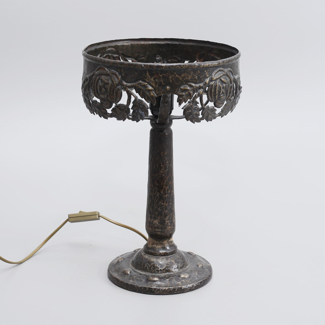BORDSLAMPA, koppar, jugend.