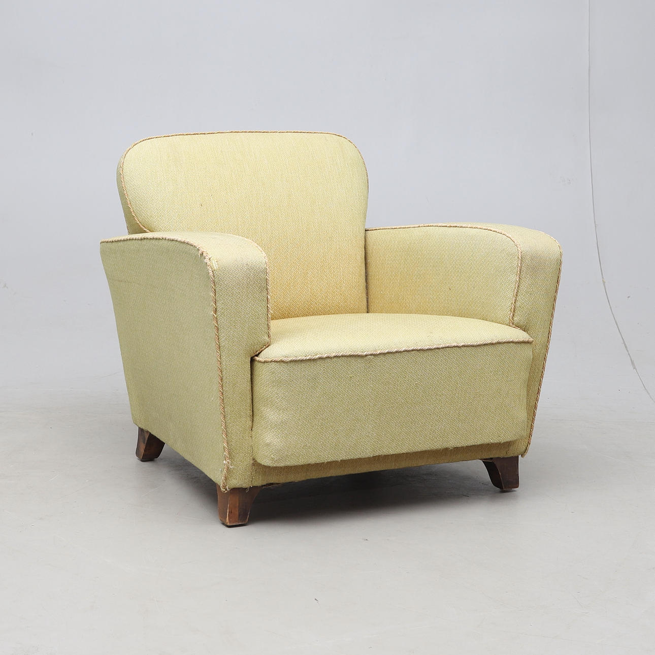 FÅTÖLJ, textil, 1930-tal.