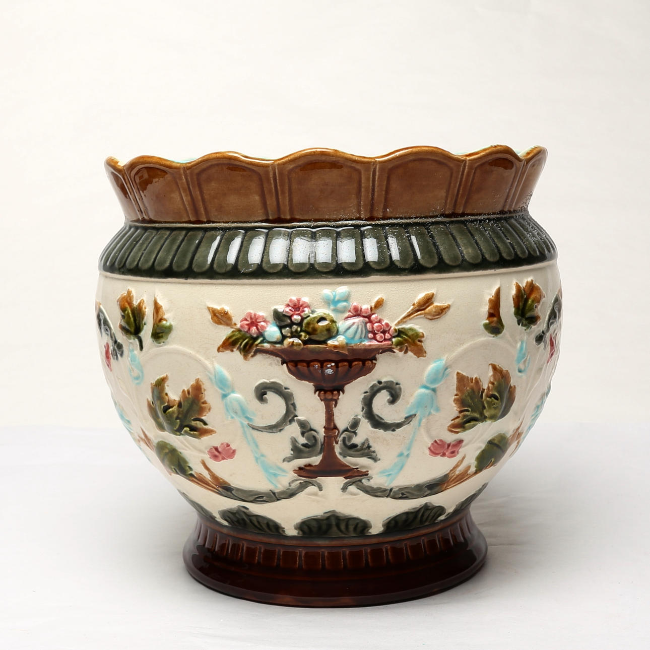KRUKA, flintgods, Rörstrand, 1800-tal.