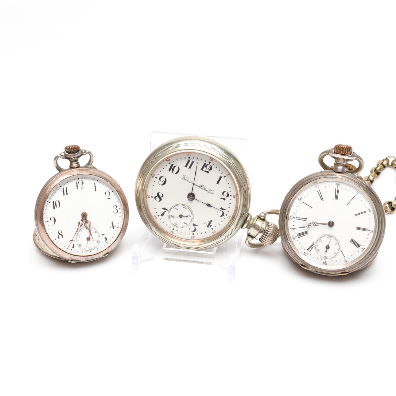 FICKUR, 3 st, bl.a. silver.