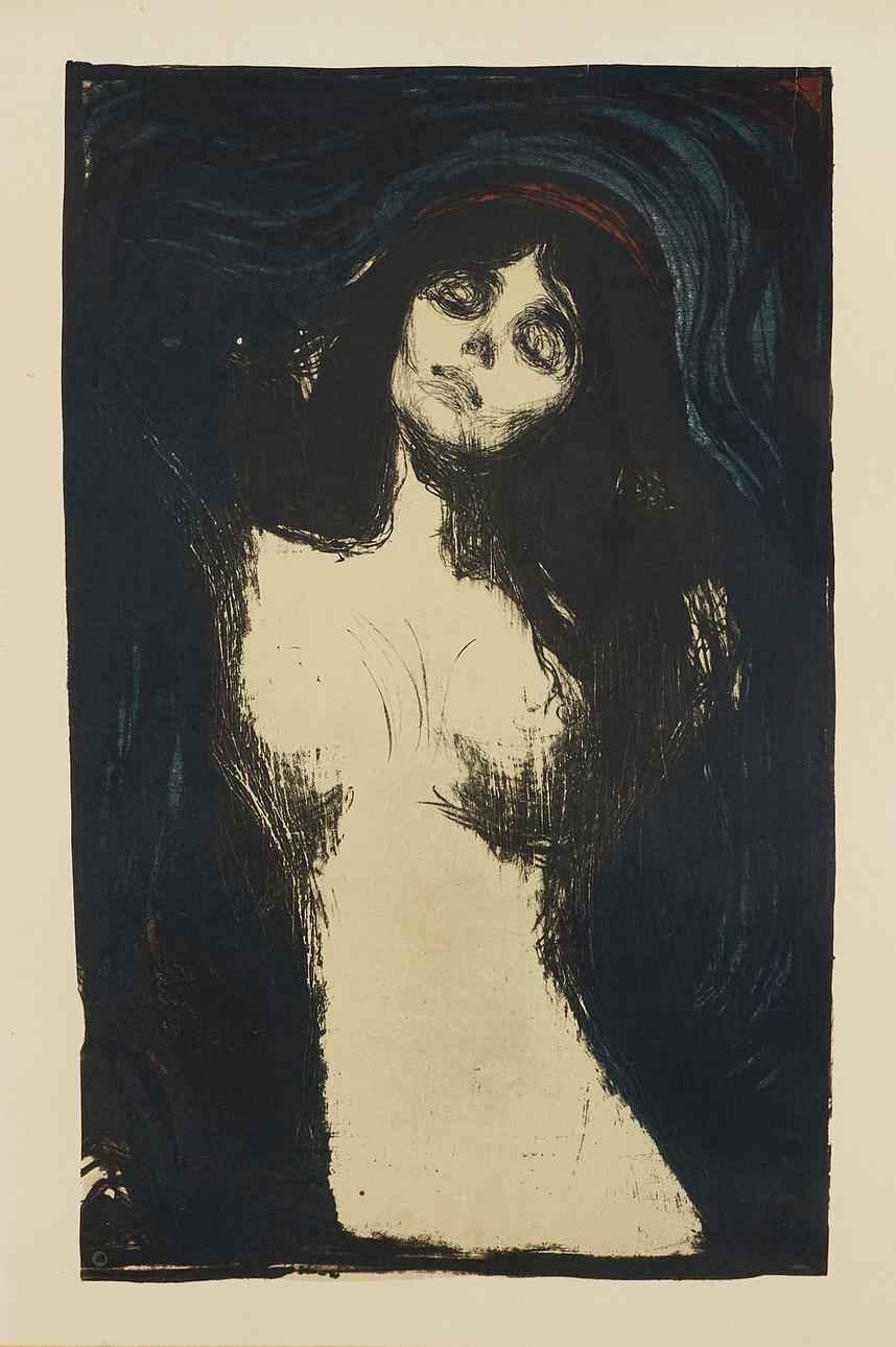 MUNCH, efter, "Madonna", affisch, 1980-tal.