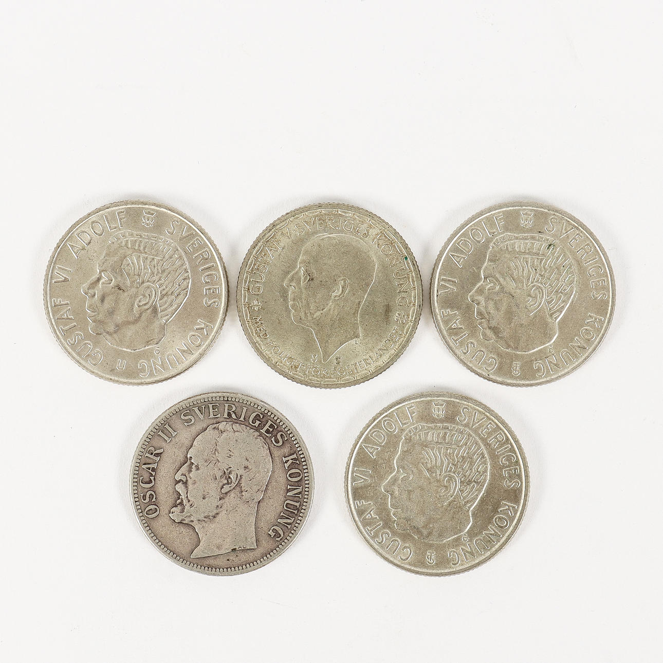 MYNT 5-stycken 2-kronor.