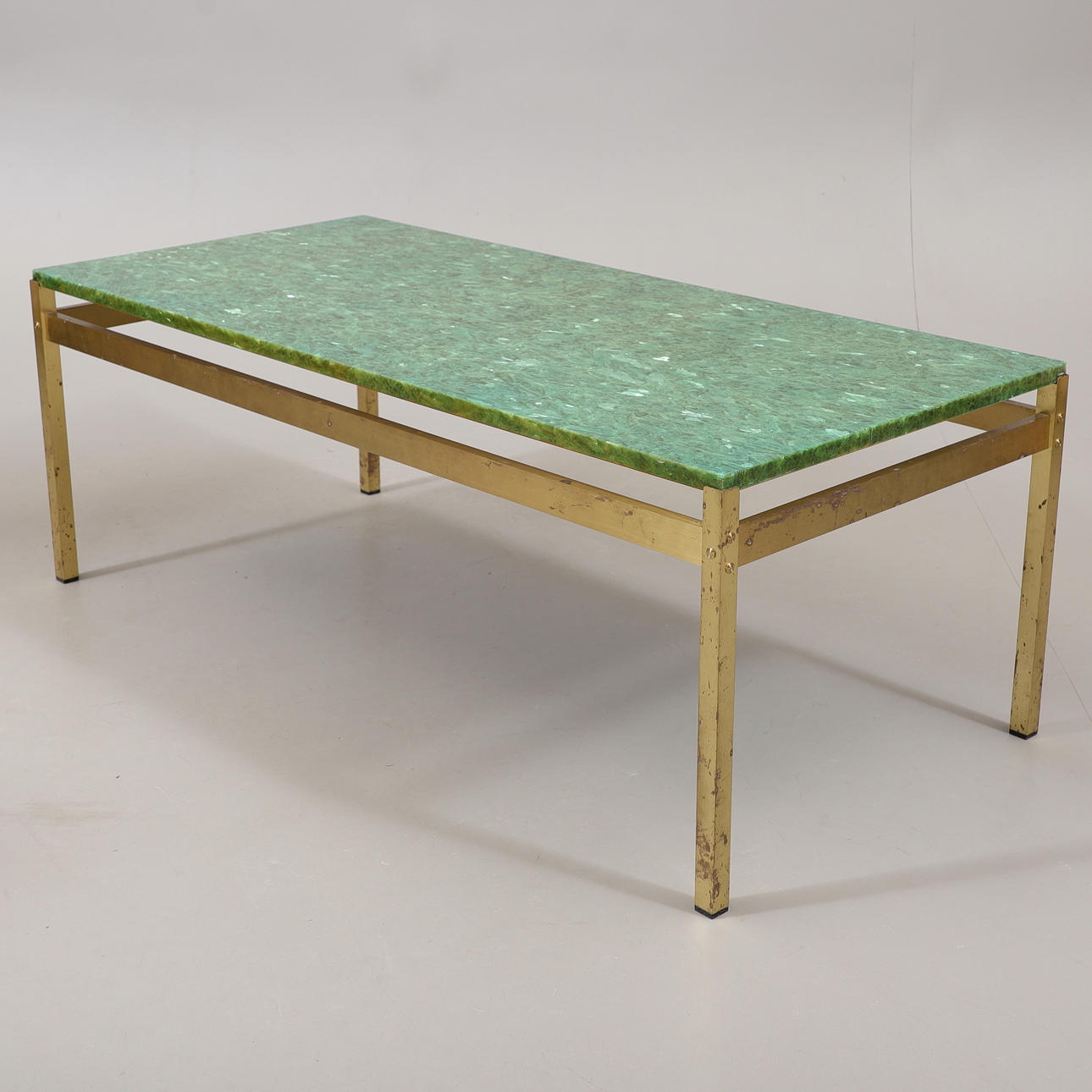 SOFFBORD, stenkomposit, metall, Glasmäster Markaryd 1970-tal.