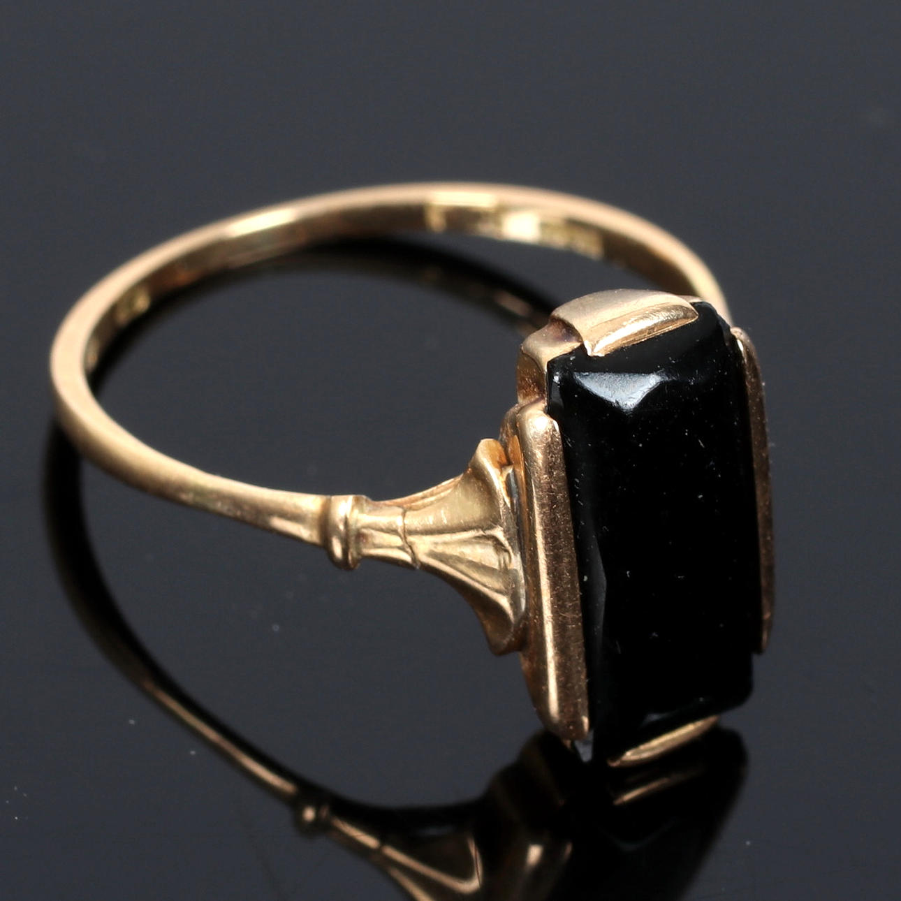 KLACKRING, 18k guld, 1900-tal.