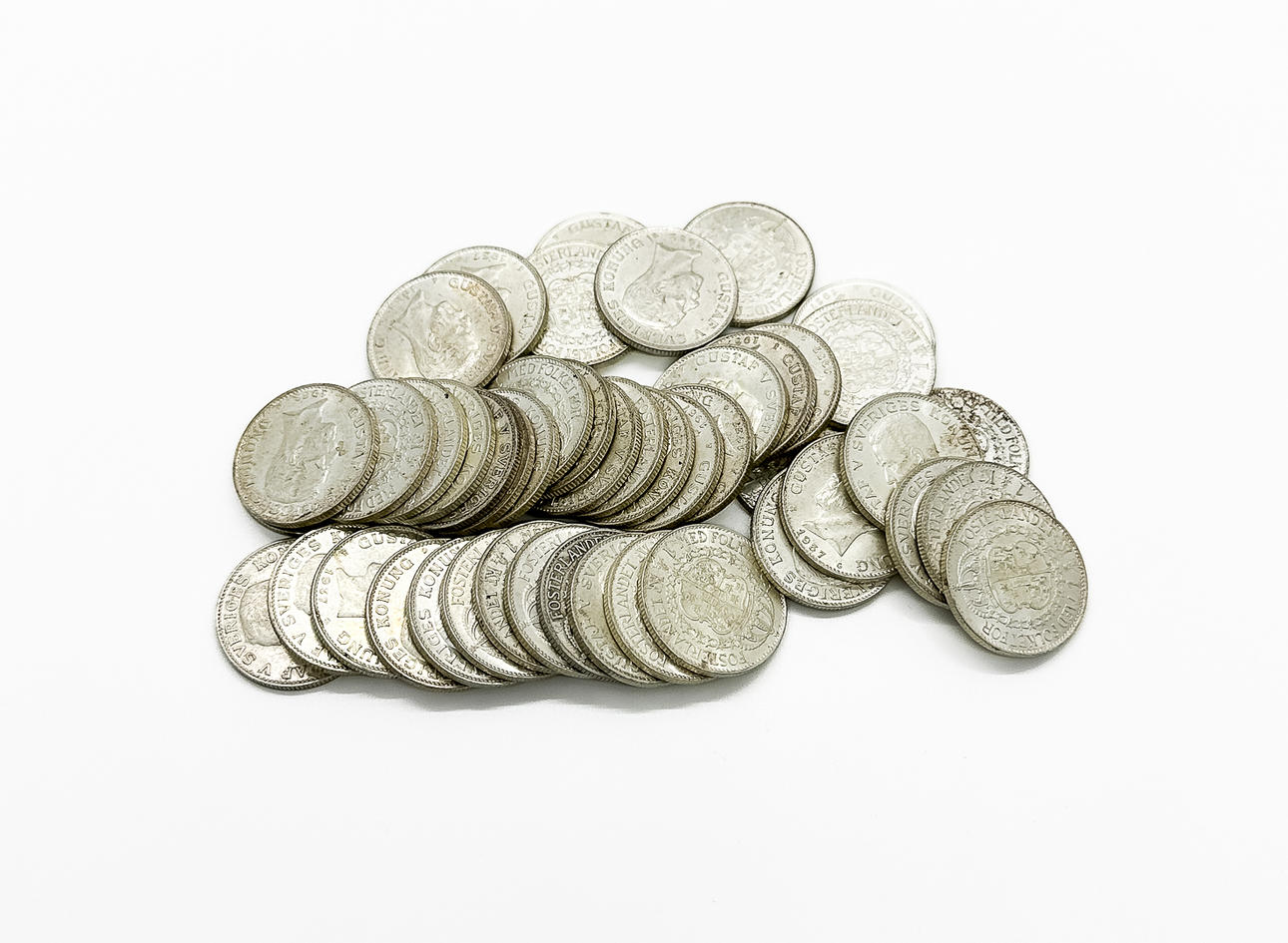 MYNT, 47 st 1-kronor, Silver, 1937.