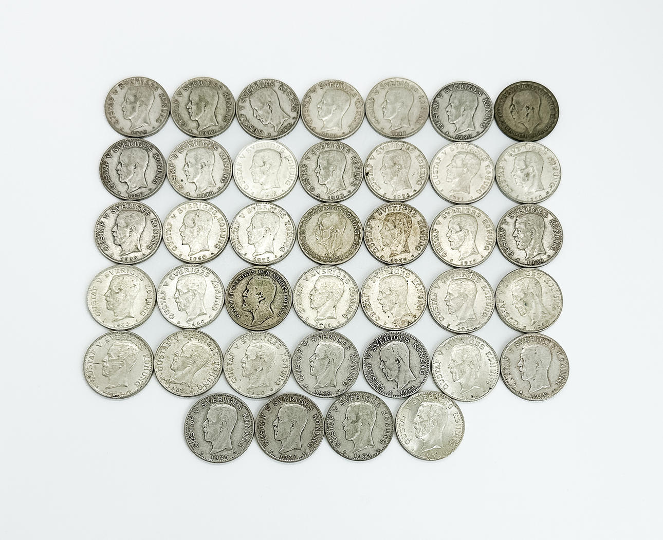 MYNT, parti 1-kronor, Silver 40/80%.