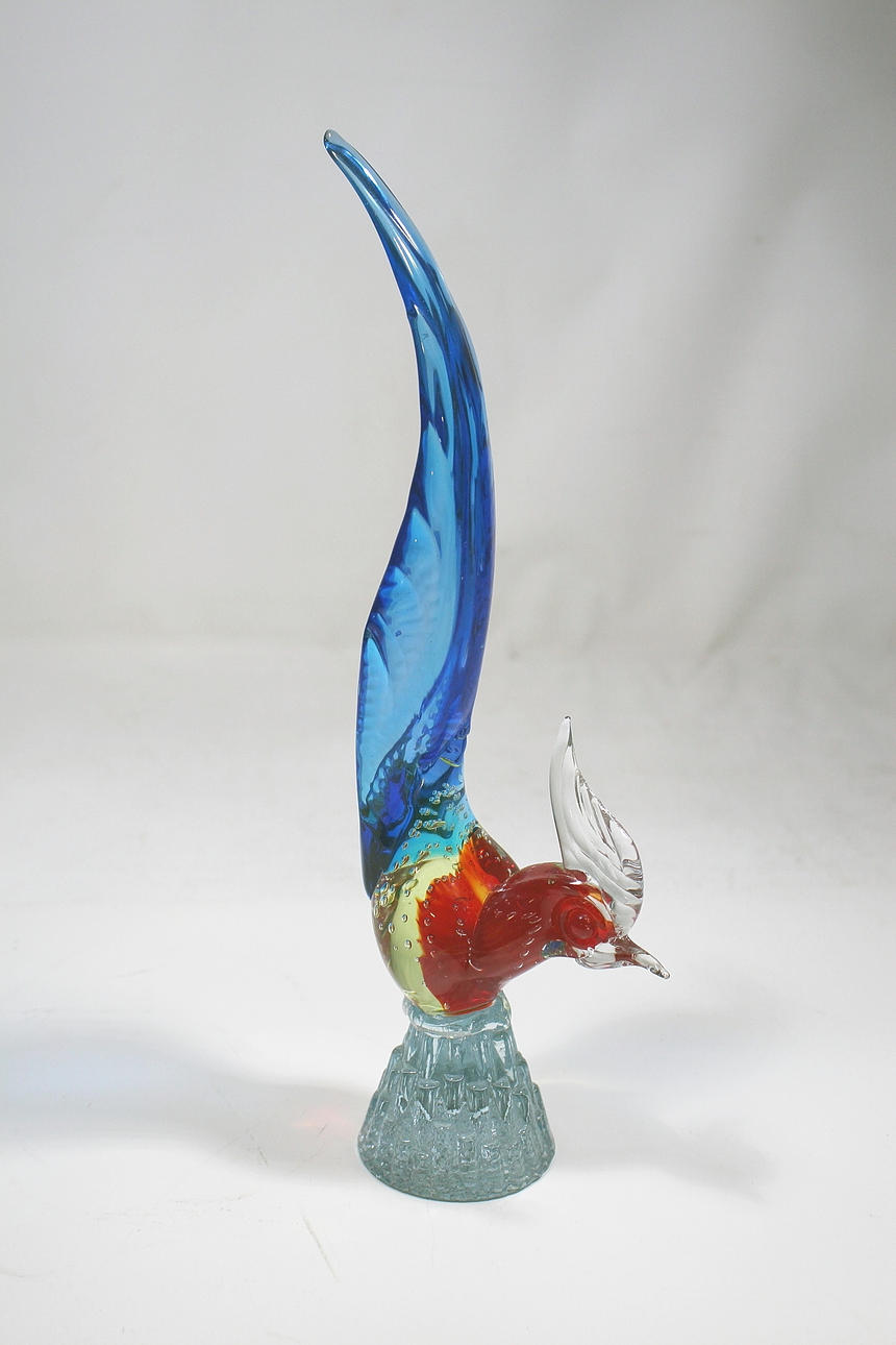 FÅGEL, glas, Murano.