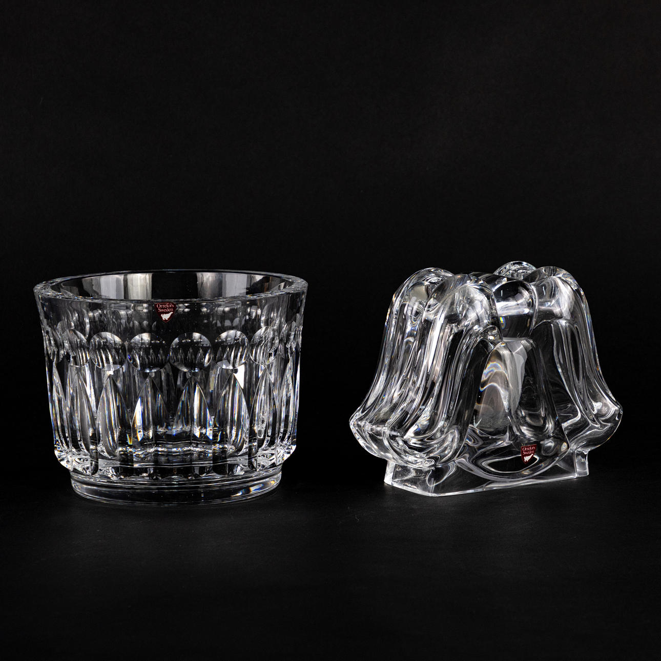 CANDLESTICK & BOWL. Olle Alberius, Lars Hellsten, Orrefors.