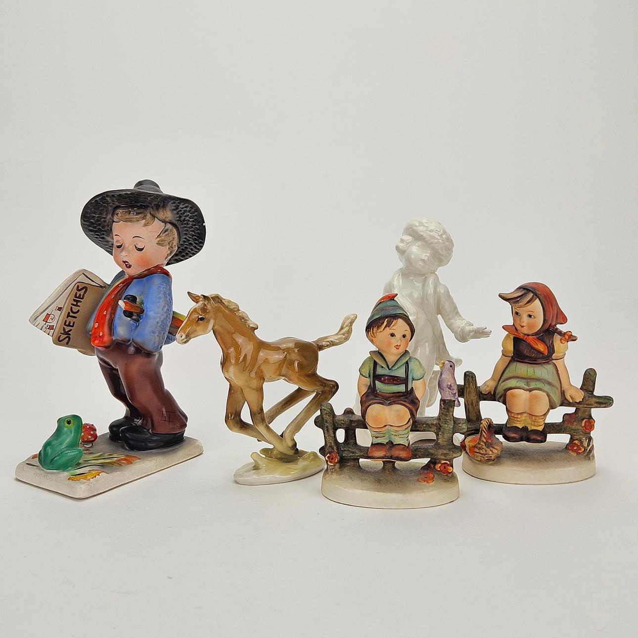 FIGURINES, 5 pcs, porcelain, Germany.
