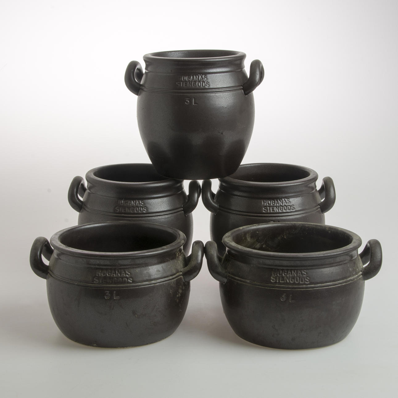 KRUS, 5 stycken, keramik, Höganäs.