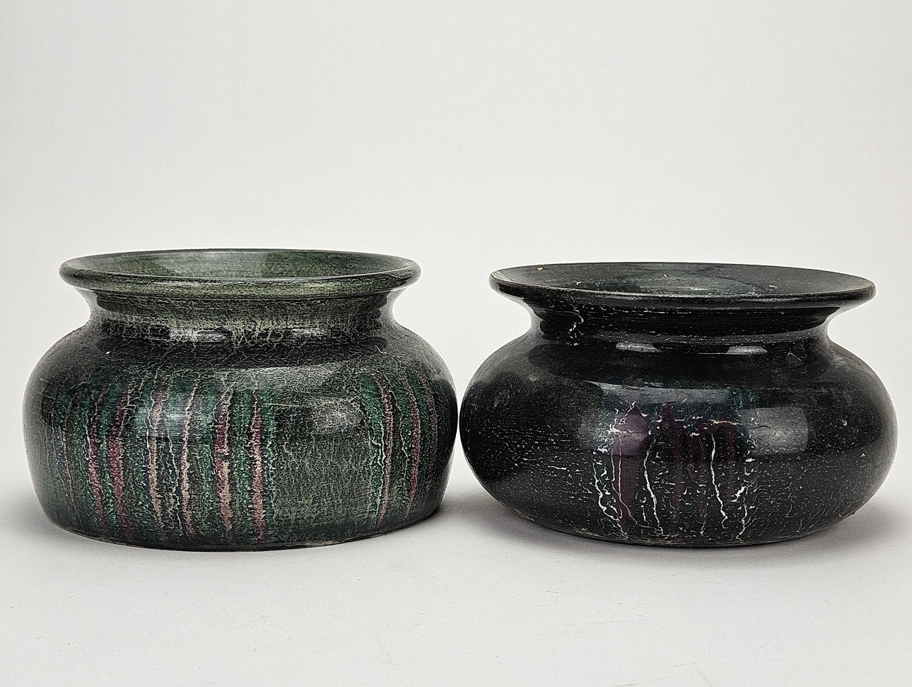 SPITTOONS, 2 pcs, ceramic, SJ, Gustavsberg.