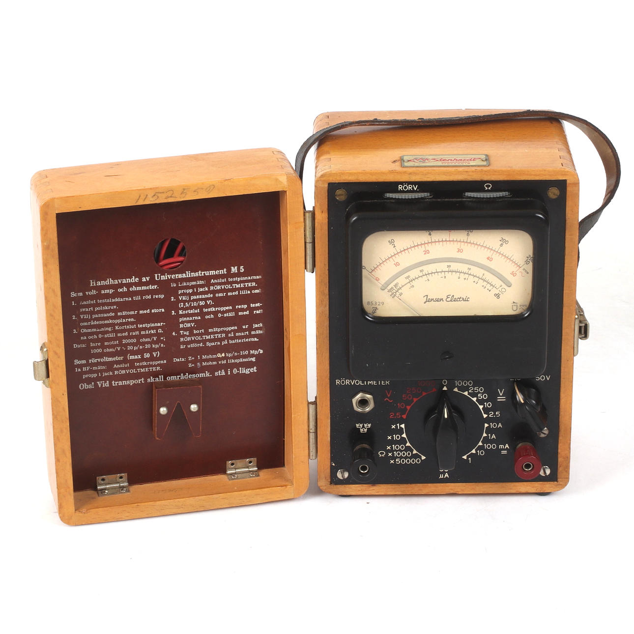 RÖRVOLTMETER, Universalinstrument M5, Jensen Electric, 1900-tal.