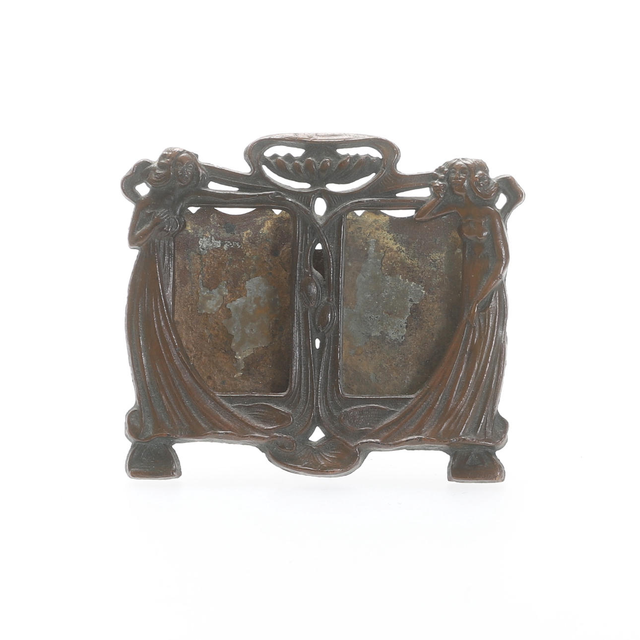PHOTOGRAPH FRAME, copper, Art Nouveau.