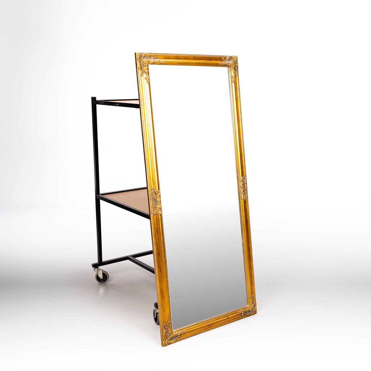 MIRROR, gold-coloured frame, late 20th century.