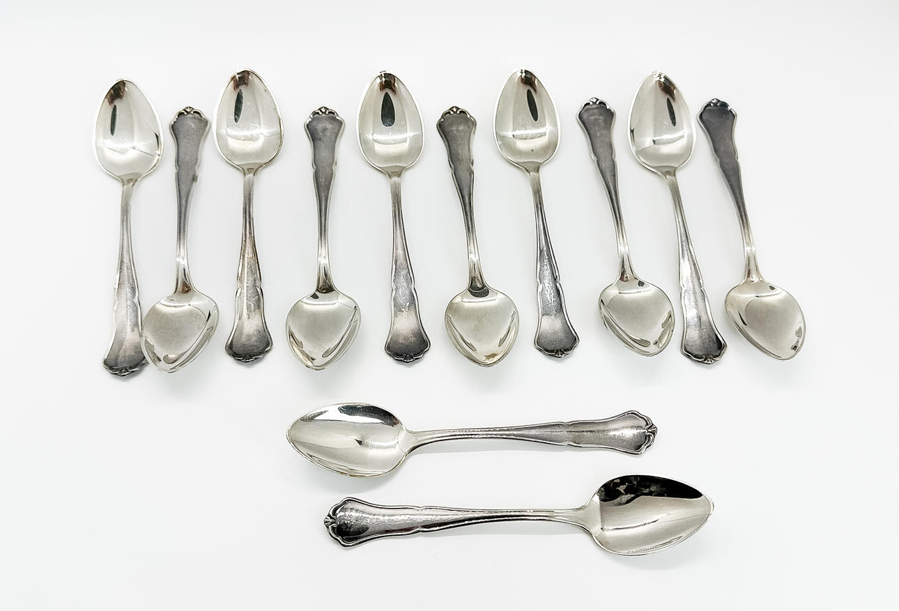 KAFFESKEDAR, 12 st, Silver, 1900-tal.
