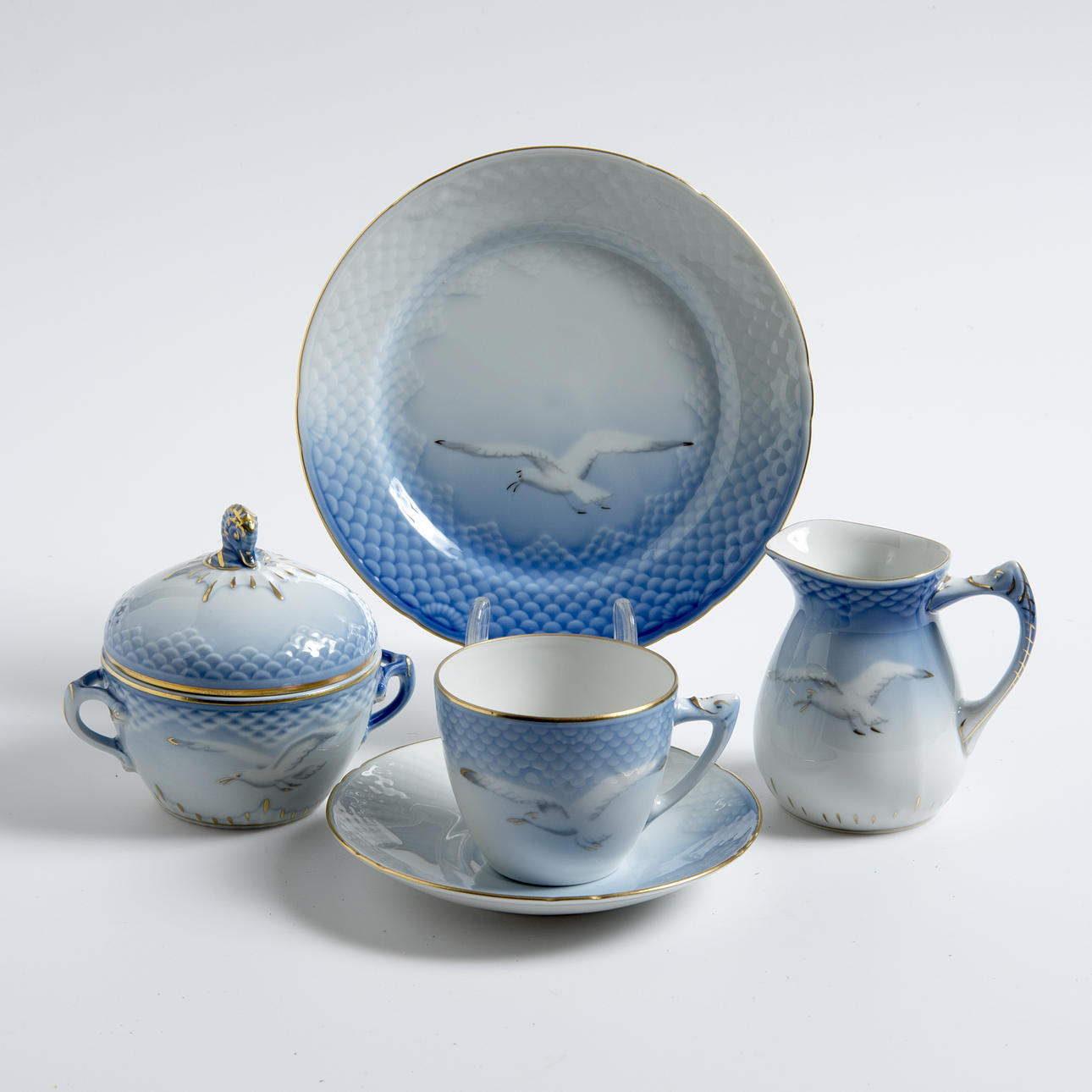 KAFFESERVIS, 38 delar, "Måsen", Bing & Gröndahl.