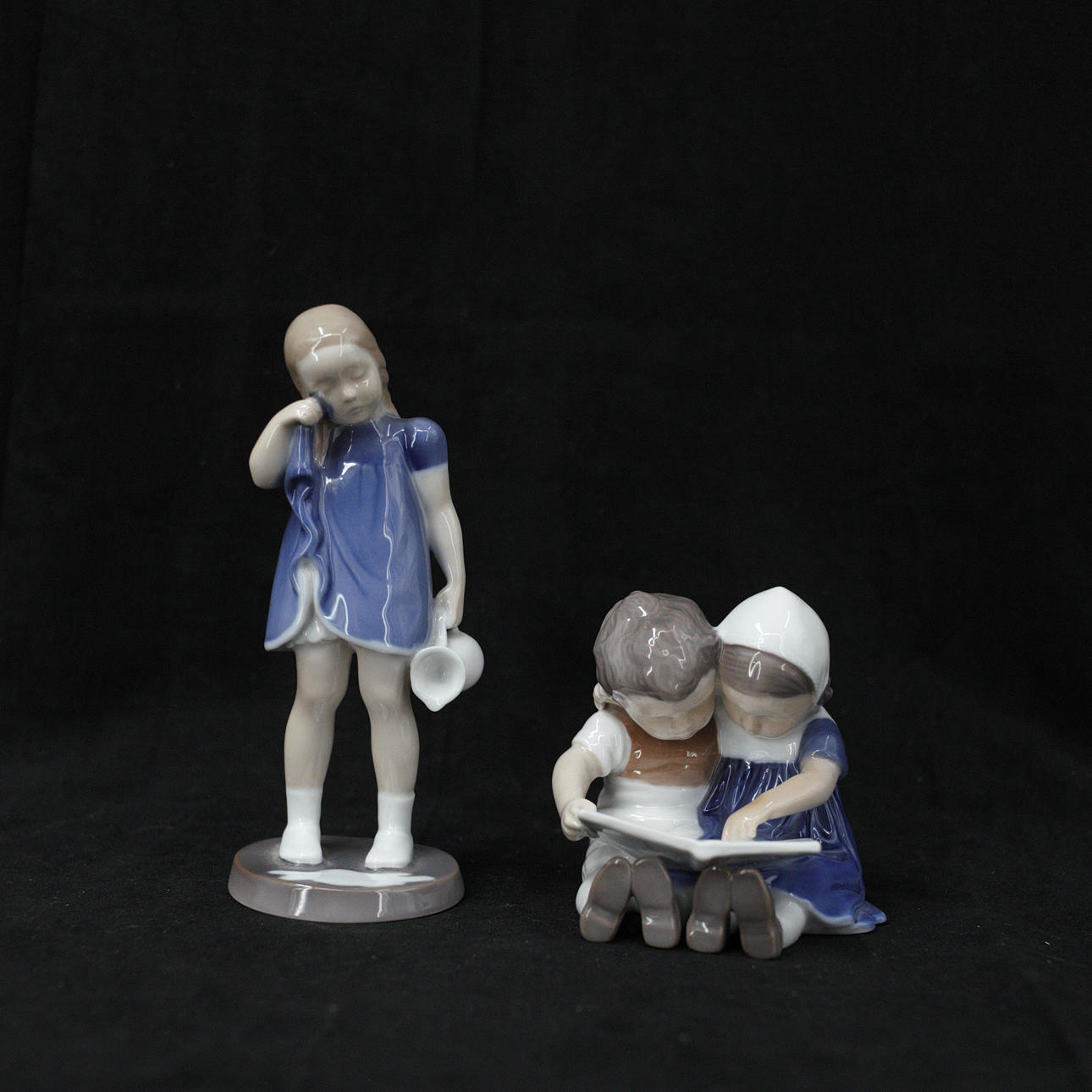 FIGURINER, 2 st. porslin, Bing & Gröndahl, Danmark.