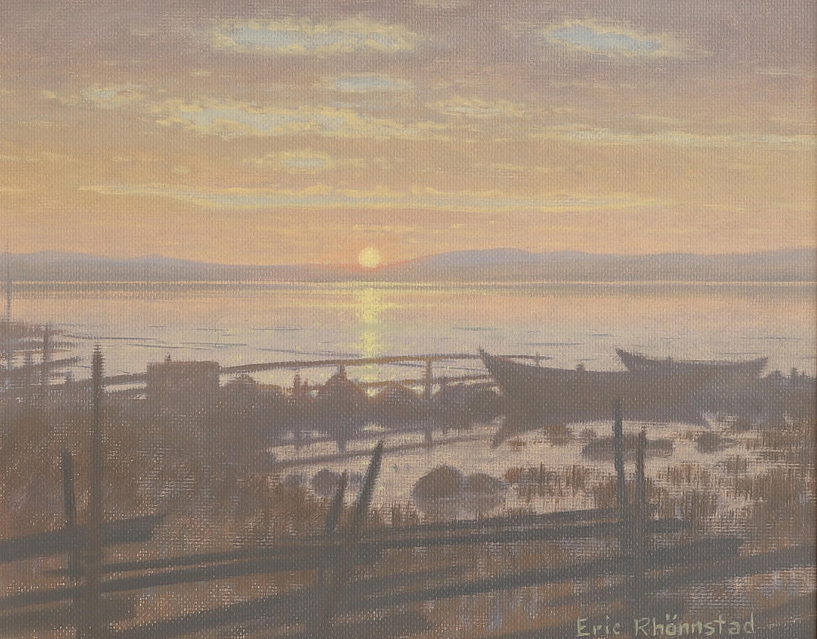 ERIC RHÖNNSTAD. Oil on panel, signed.