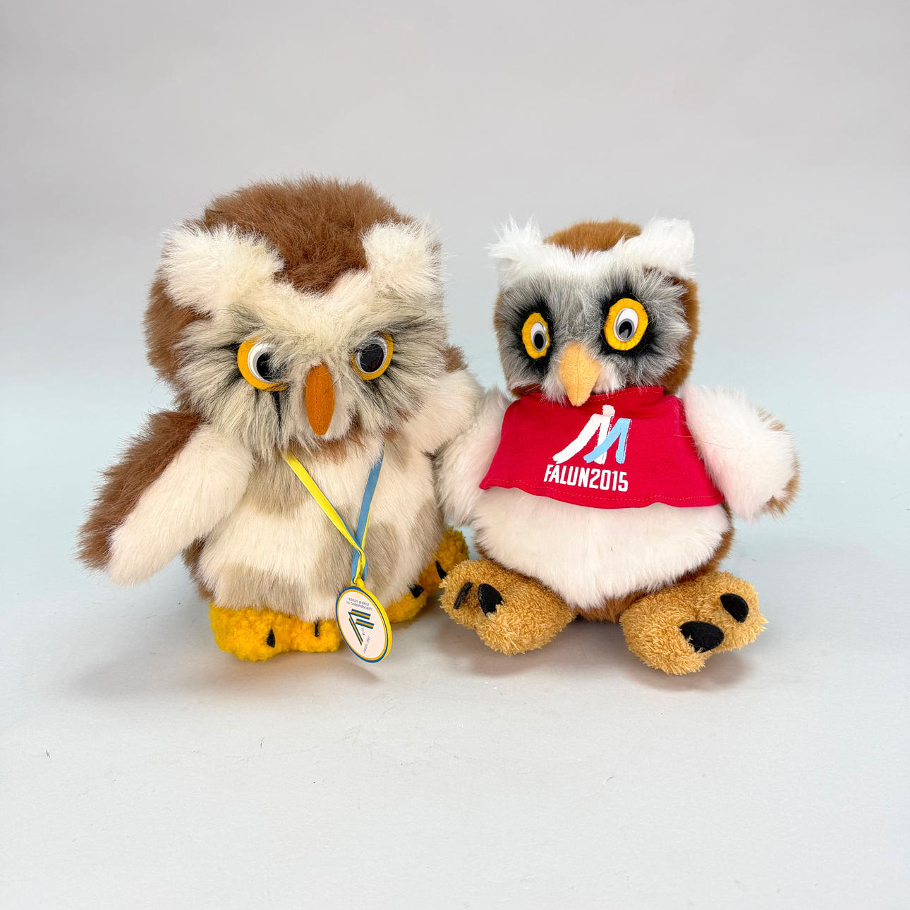 UGGLOR MASKOT, plysch, "Bubo", officiell maskot för Nordic World Ski Championships i Falun 1993. och VM Falun 2015.