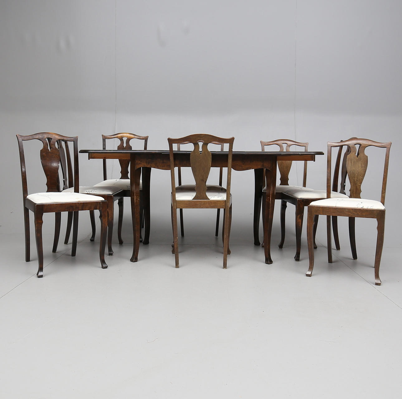 MATGRUPP, 9 delar, art deco, 1920-/30-tal.