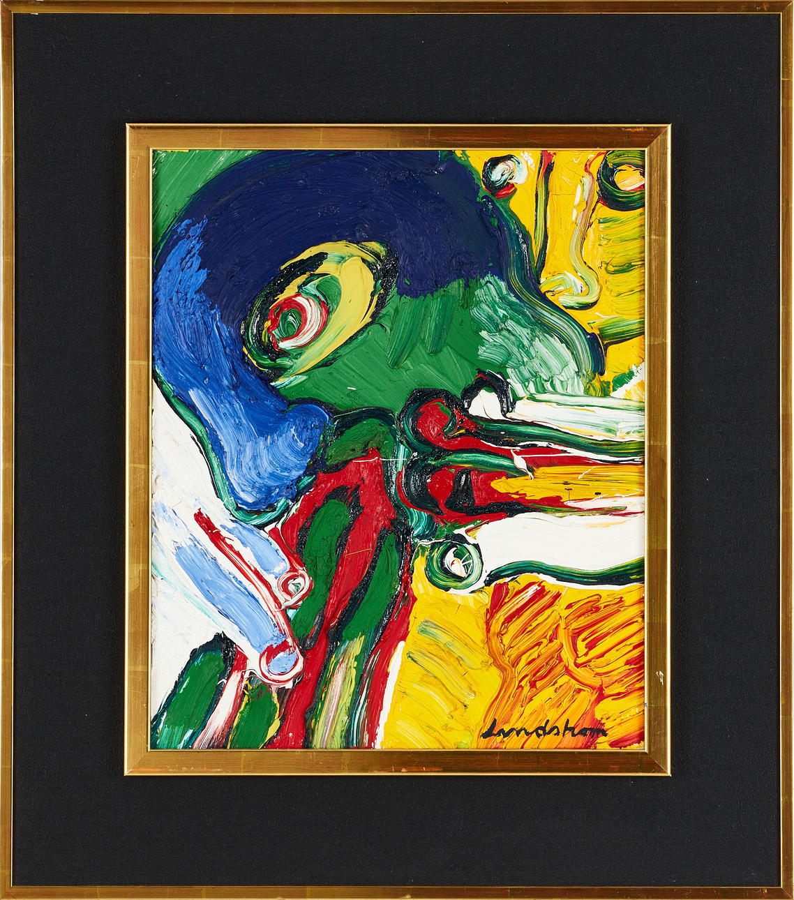 BENGT LINDSTRÖM (Sverige, 1925-2008), Figurkomposition, signerad Lindström, olja på duk.