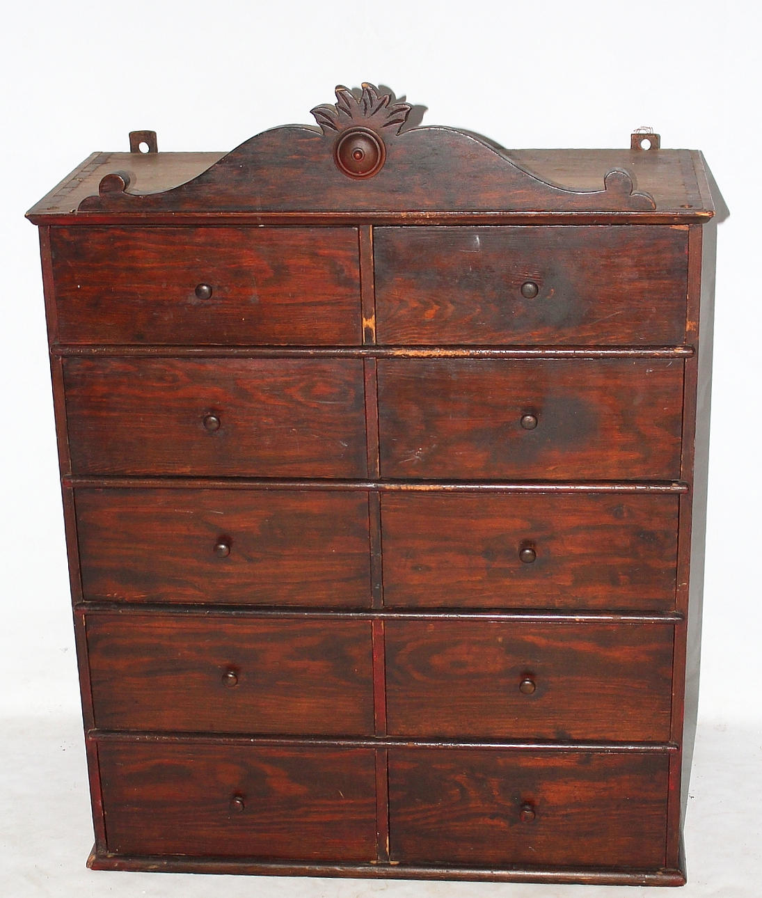 VÄGGSKÅP, 10 lådor.