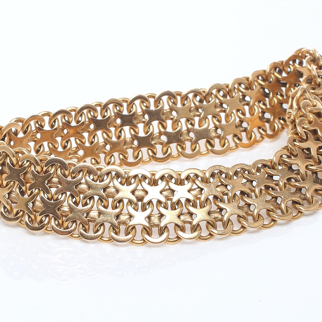 ARMBAND, 18k guld, Alliansguld Bäckman & Co, Stockholm, 1970.