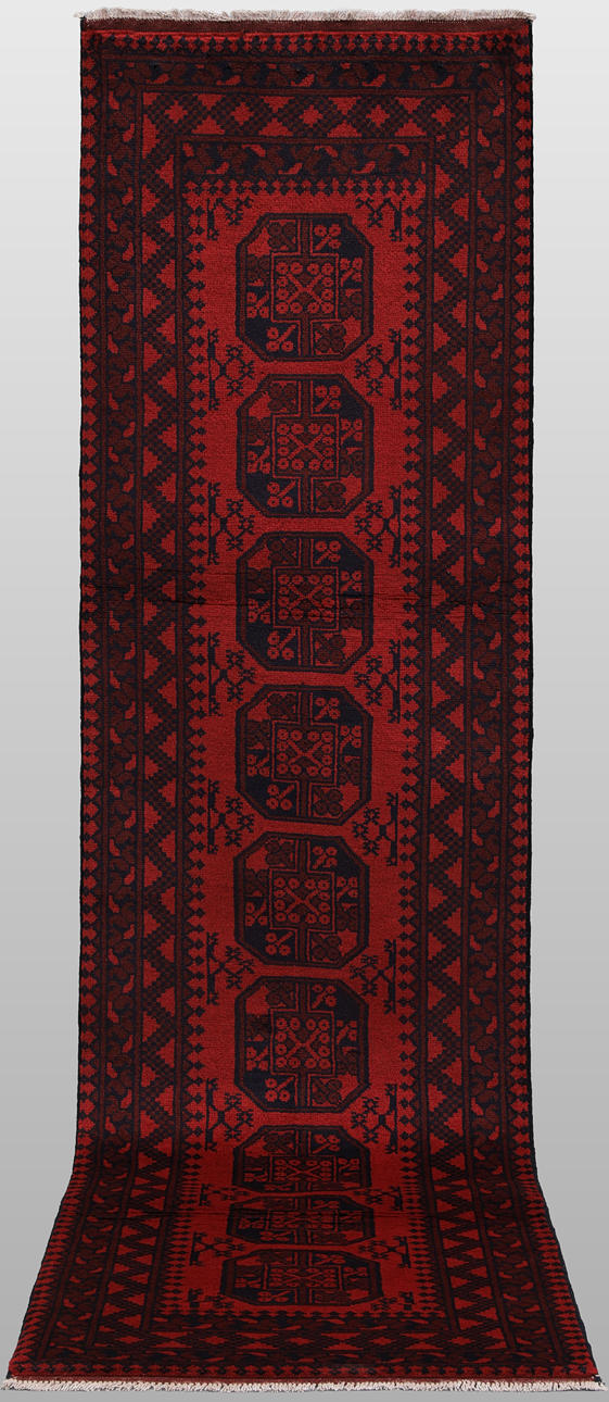 ORIENTAL RUG. Afghan runner, 292 x 78 cm.