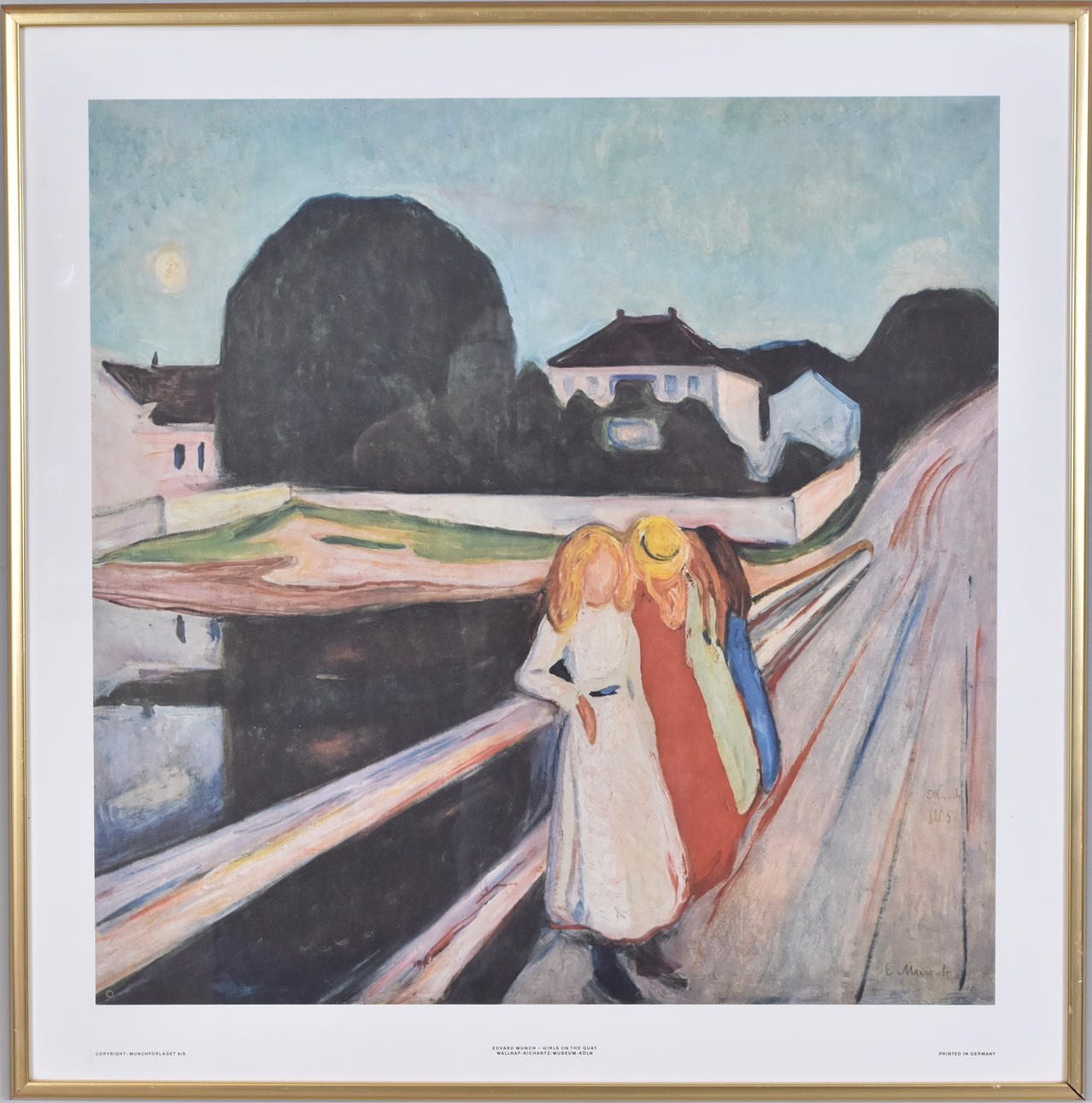 EDVARD MUNCH. EFTER. Offsettryck.