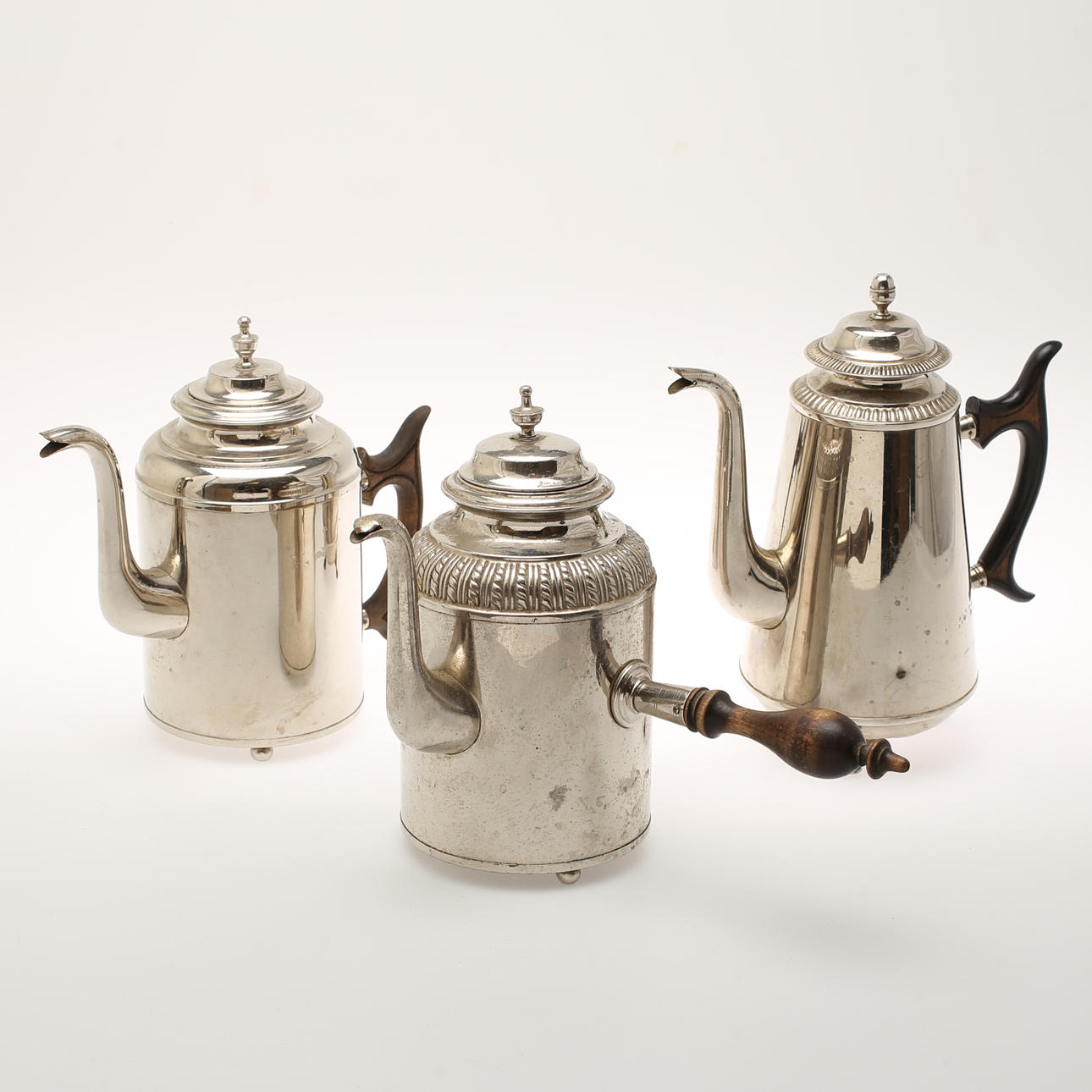 KANNOR, 3 st, nysilver, Eskilstuna, Västerås.