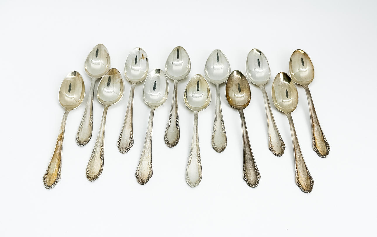 KAFFESKEDAR, 12 st, Silver.